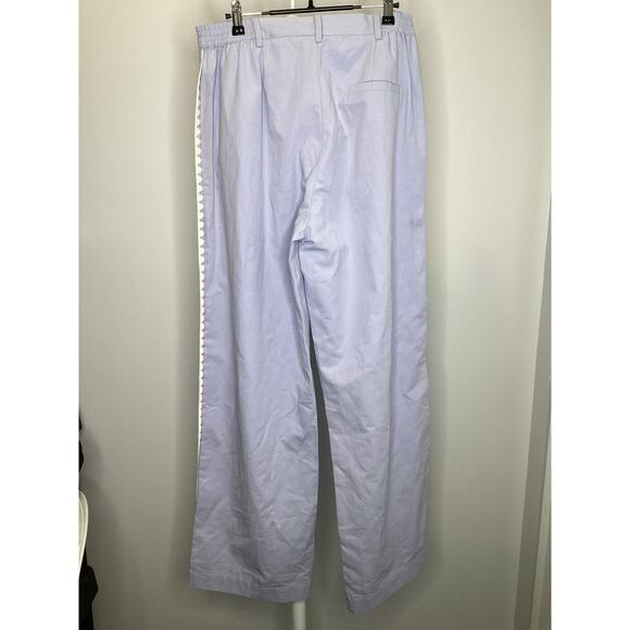 MØN RENN Lisle Pant - Light Blue Women’s Size Large (12) Embroidered Pants $189 - Picture 3 of 9
